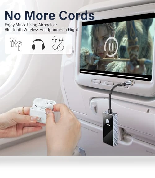 Airplane Bluetooth Transmitter for 2 AirPods or Headphones — Wireless Audio Transmitters, Xumee
