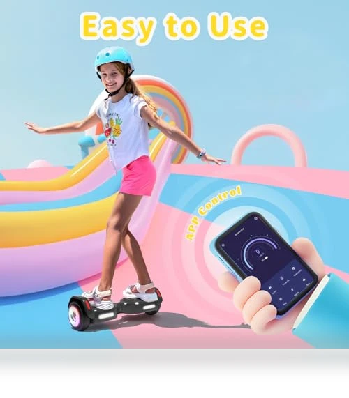 Bluetooth Scooter with LED Lights & APP Control — Electric Self-Balancing Scooters, SIMATE
