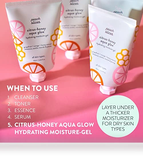 Citrus-Honey Aqua Glow Hydrating Moisture Gel — Sets & Kits, Peach Slices