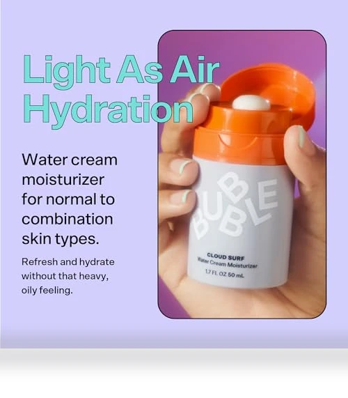 Cloud Surf Water Cream Face Moisturizer — Creams & Moisturizers, Bubble Skincare