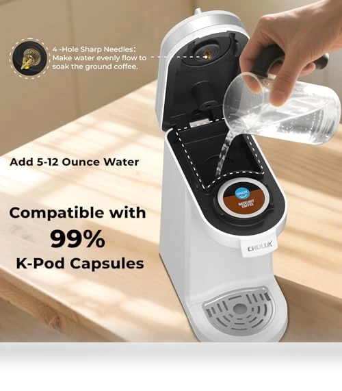 Compact Single Serve Coffee Maker for K Pods — Coffee Makers, CHULUX