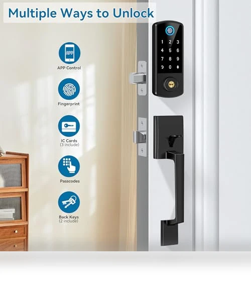 Fingerprint Smart Door Lock — Smart Home Security, BEBASIA