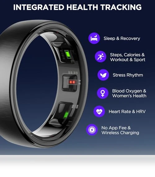 Fitness Tracker Smart Ring — Arm & Wrist Wearables, Amwentu