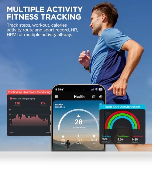 Fitness Tracker Smart Ring — Arm & Wrist Wearables, Amwentu
