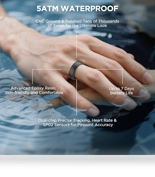 Fitness Tracker Smart Ring — Arm & Wrist Wearables, Amwentu