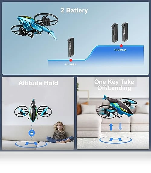 Foldable Drone with HD Camera — Aerial Photography Gear, 4DRC