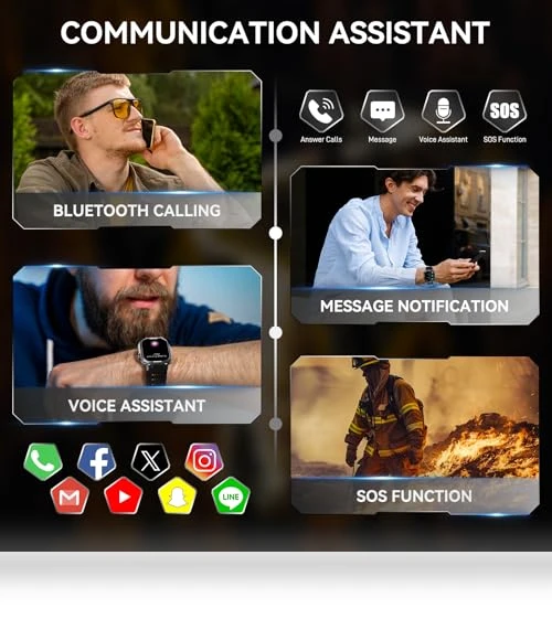 Military Smart Watch for Men — Smartwatches, Bassizo