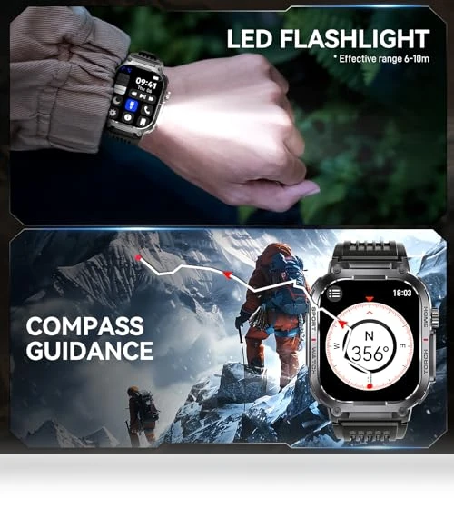 Military Smart Watch for Men — Smartwatches, Bassizo