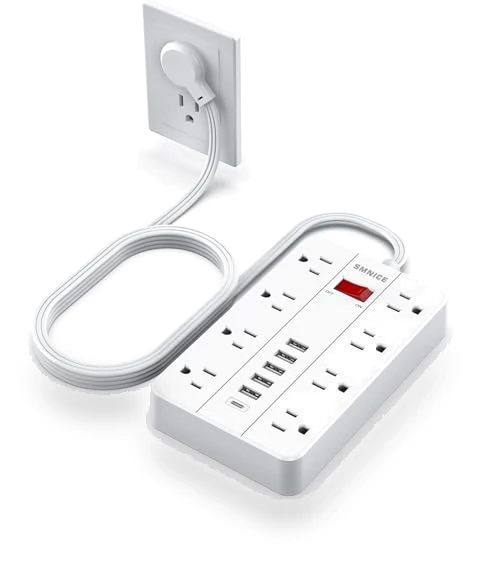 Power Strip with USB and Surge Protector — Power Solutions & Surge Protection, smnice