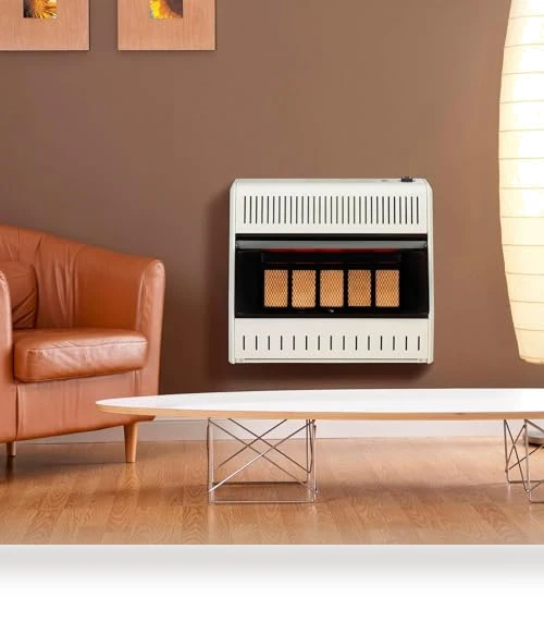 Ventless Propane Gas Infrared Space Heater with Thermostat Control — Portable Heating Solutions, ProCom