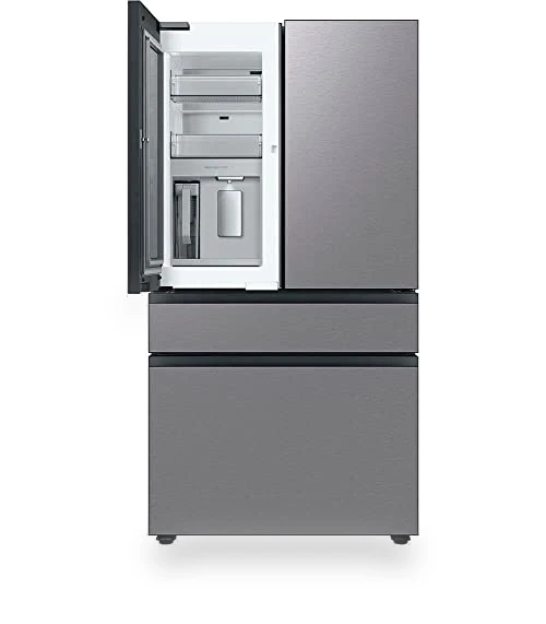 29 Cu. Ft. Bespoke Stainless Steel 4-Door French Door Refrigerator — Mini Fridges, Samsung