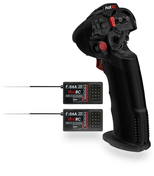 4 Channel Single Hand RC Radio Transmitter — Speed Controllers, HOTRC