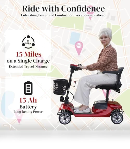4-Wheel Mobility Scooter — Electric Self-Balancing Scooters, Mobicyc