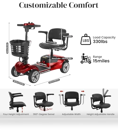4-Wheel Mobility Scooter — Electric Self-Balancing Scooters, Mobicyc