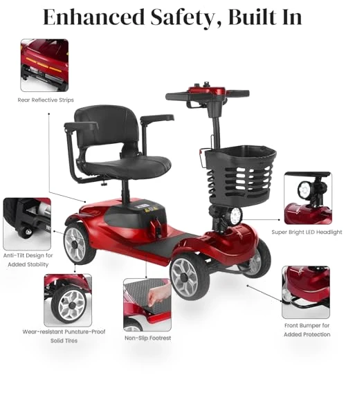 4-Wheel Mobility Scooter — Electric Self-Balancing Scooters, Mobicyc