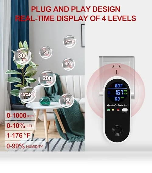 Combination Gas & Carbon Monoxide Detector — Carbon Monoxide Detectors, KOABBIT