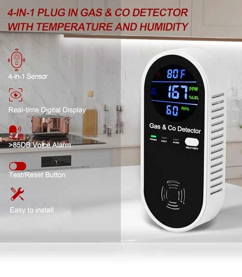 Combination Gas & Carbon Monoxide Detector — Carbon Monoxide Detectors, KOABBIT