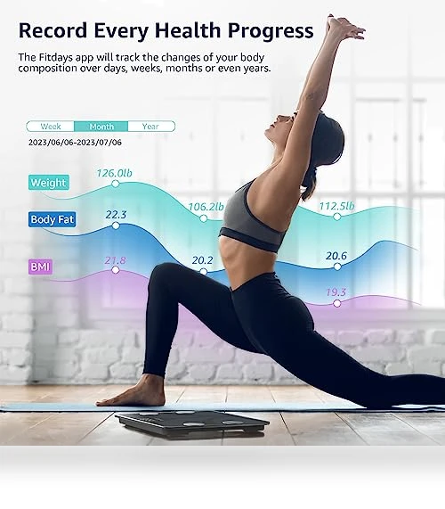 Digital Bathroom Smart Scale — Weight Management Tools, Posture
