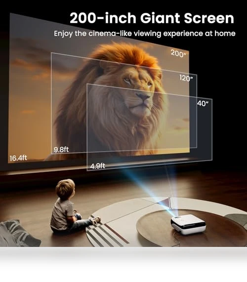 Full HD Portable Outdoor Movie Projector — Home Theater Projectors, HAPPRUN