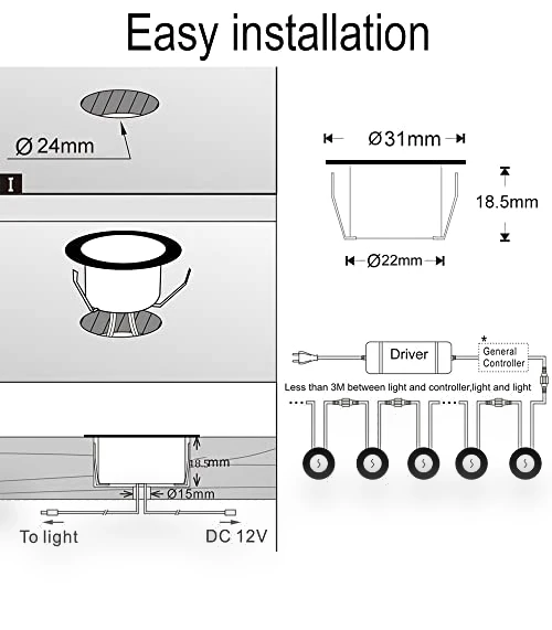 LED Deck Lights Kit — Outdoor Deck Lighting, FVTLED