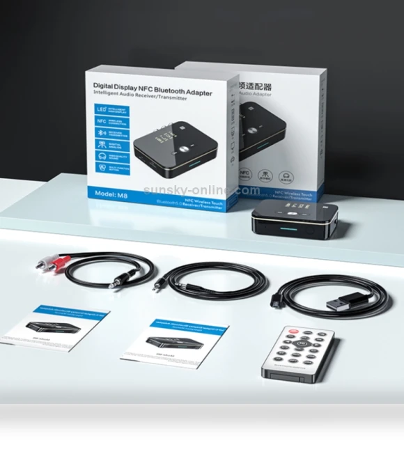NFC Optical Coaxial Bluetooth Audio Transmitter Receiver — FM Transmitters