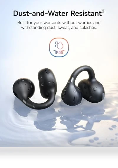Open Ear Earbuds Clip-On Headphones — In-Ear Headphones, Baseus