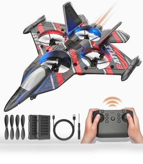 RC Plane with LED Navigation Lights — Remote Control Aircraft, BEZGAR