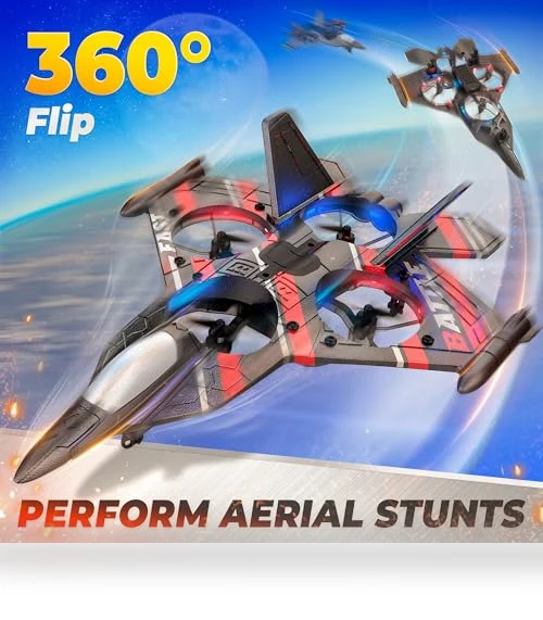 RC Plane with LED Navigation Lights — Remote Control Aircraft, BEZGAR