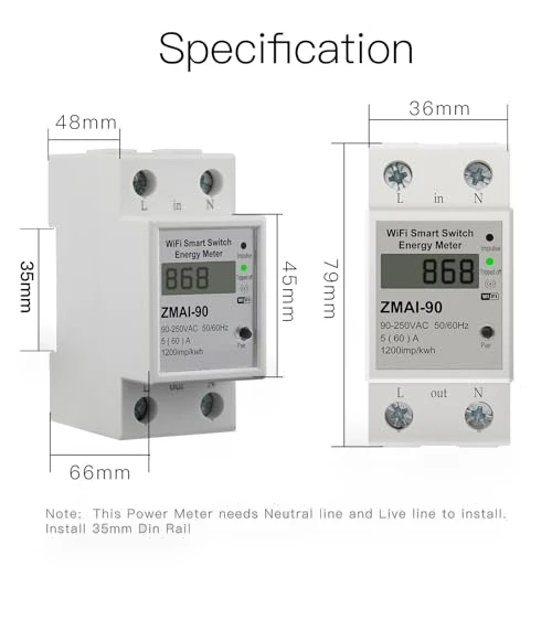 Smart Energy Monitor Switch Meter — Smart Home Modules