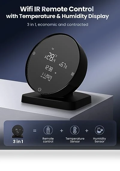 Smart Temperature and Humidity Monitor with IR Control — Home Climate Control, Smekitlly