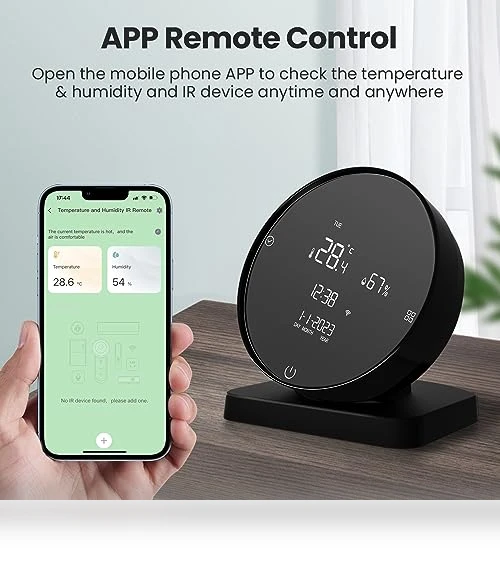 Smart Temperature and Humidity Monitor with IR Control — Home Climate Control, Smekitlly