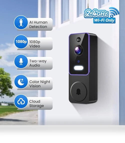 Smart Video Doorbell Camera — Smart Home Security, FameVibe