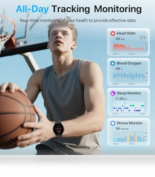 Smart Watch with Bluetooth Call & Health Monitoring — Smartwatches, DIVElink