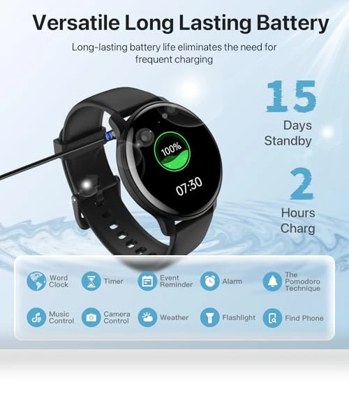 Smart Watch with Bluetooth Call & Health Monitoring — Smartwatches, DIVElink