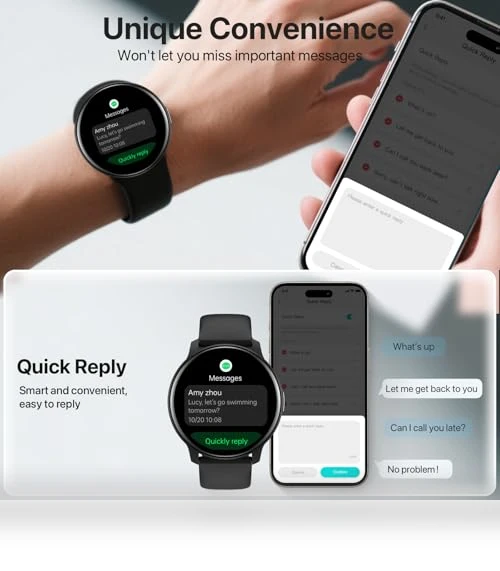 Smart Watch with Bluetooth Call & Health Monitoring — Smartwatches, DIVElink