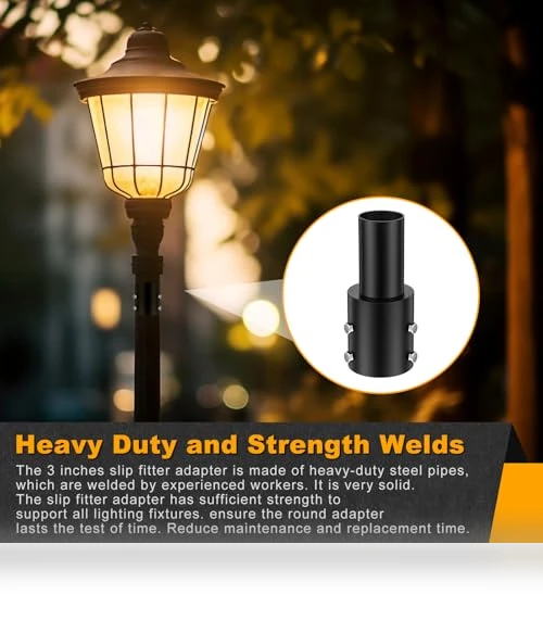 Tenon Slip Fitter Adapter — Street Lighting, DoubleFill