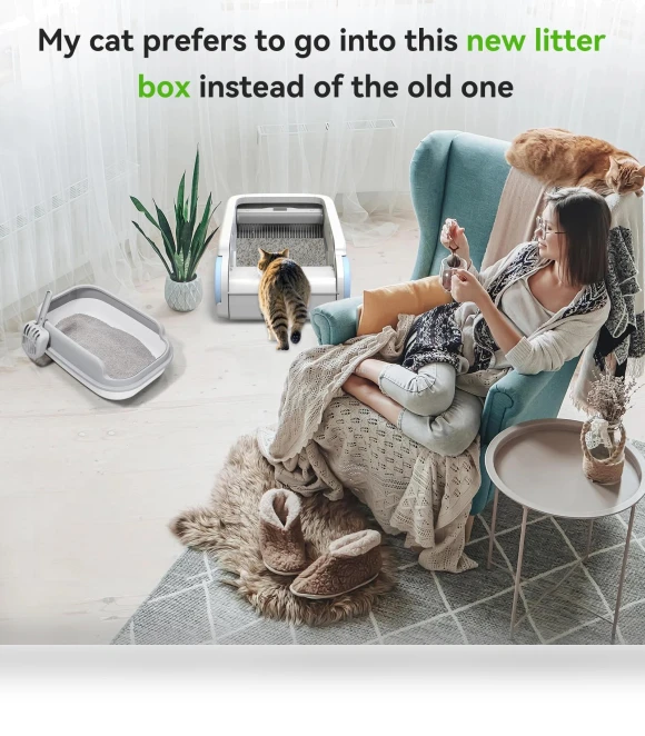 Auto Cat Litter Box — Waste Bins, AE Selection