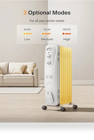 Basic Electric Oil Filled Radiator — Portable Heating Solutions, PELONIS
