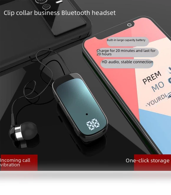 Bluetooth Headset with Clip-on Earpiece — Bluetooth Headsets, SmartGears