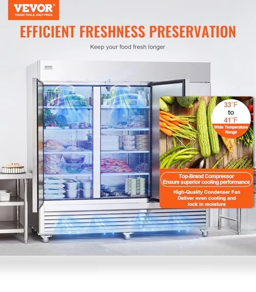 Commercial Refrigerator — Drink Coolers, VEVOR