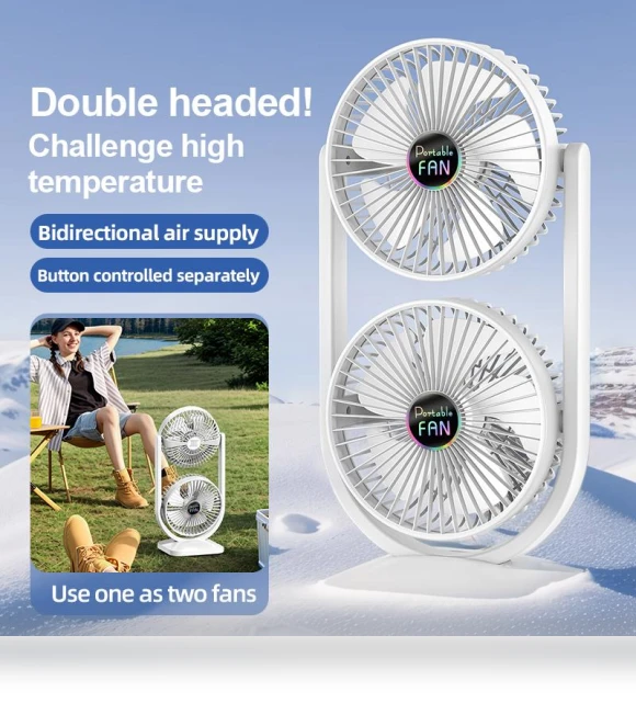 Desktop Remote Control Dual Fan Air Cooler — Portable Cooling Solutions, JOHO - CarGear