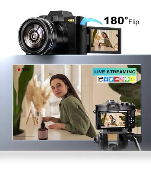 Digital Camera with WiFi & App Control — Camcorder, G-Anica
