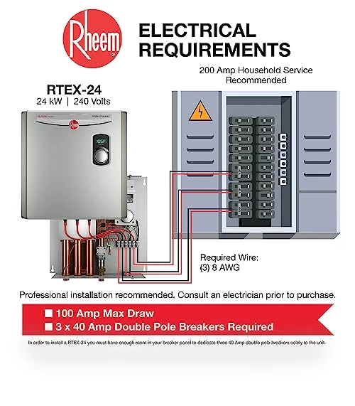 Electric Tankless Water Heater — Water Heating Solutions, Rheem