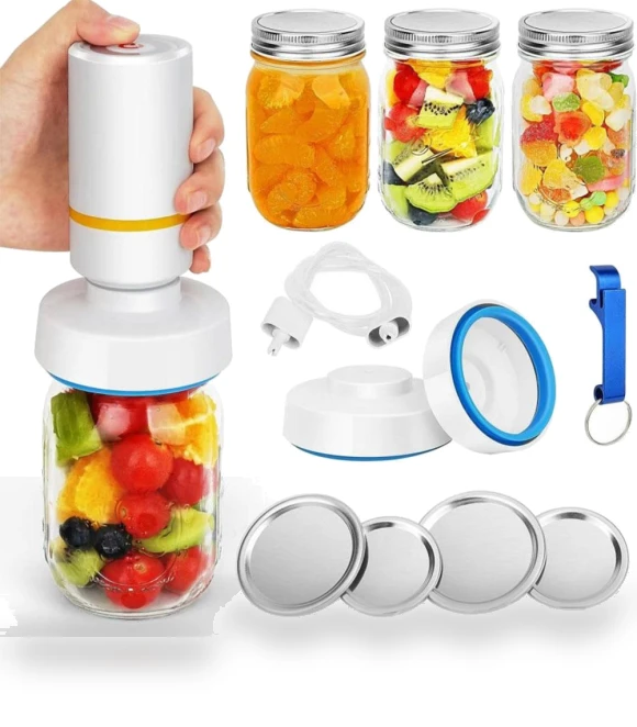 Electric Vacuum Sealer for Mason Jars — Vacuum Bags, Wrigleys