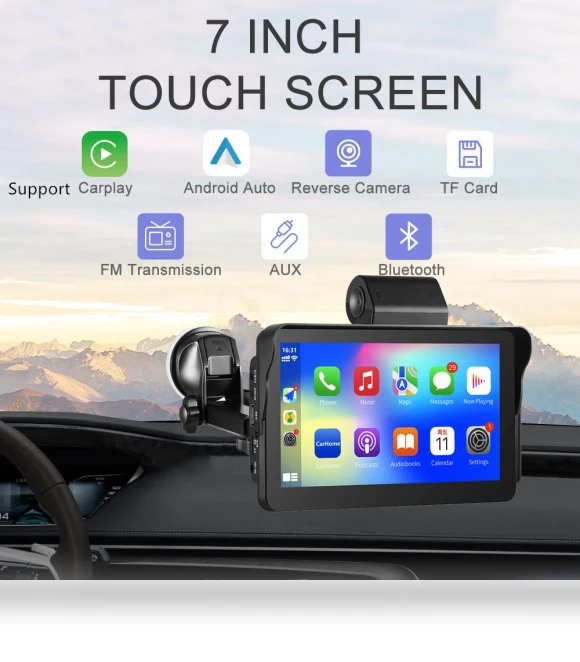 Portable 7-inch Multimedia Player — Stereo Receivers, PHYUN-autoparts