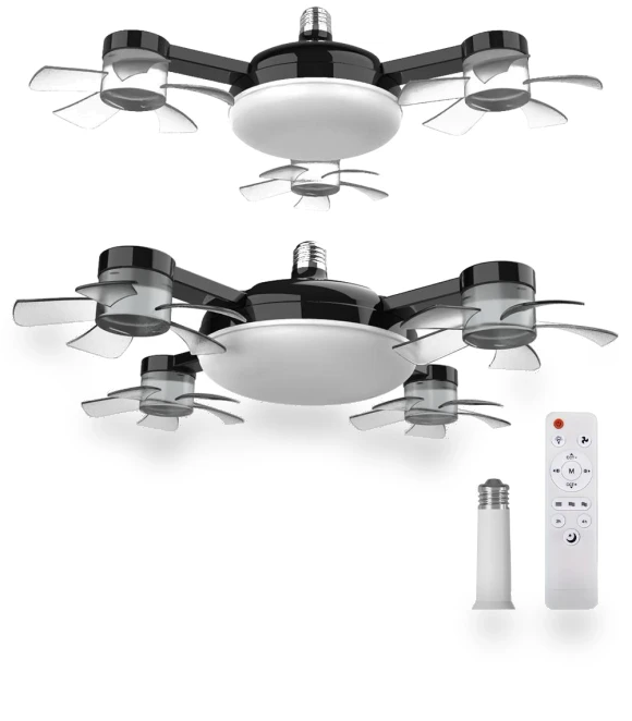 Remote Control Hanging Fan with LED Light — Ceiling Fans, Wrigleys