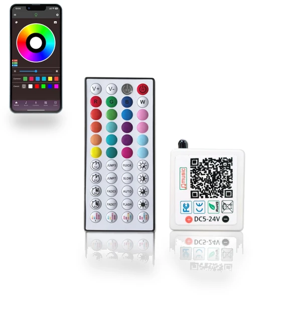 44-Key Bluetooth Music RGB Light Controller — Music Controllers, AI Market