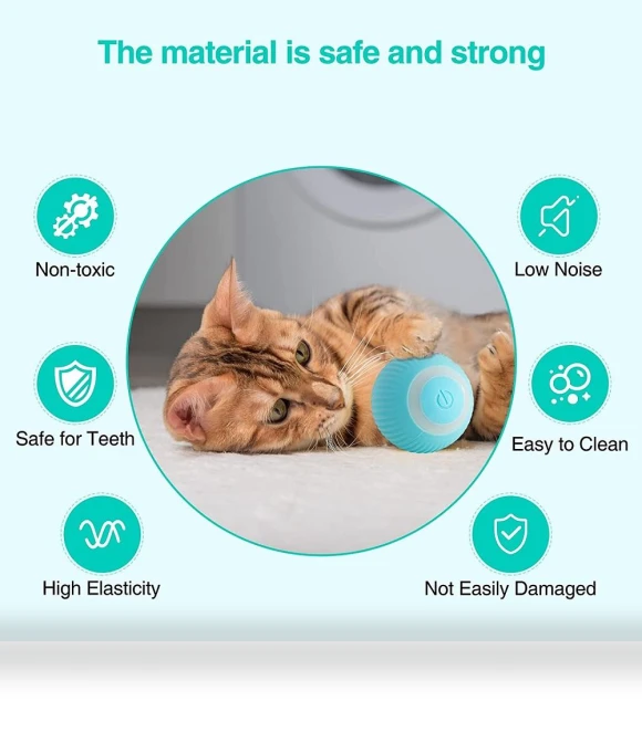 Electric Cat Ball Toy — Cat Playthings, Skyfree