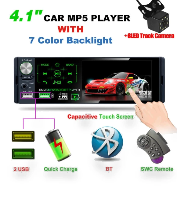 HD Touchscreen Car Stereo Radio MP5 Player — Stereo Receivers, loverapple