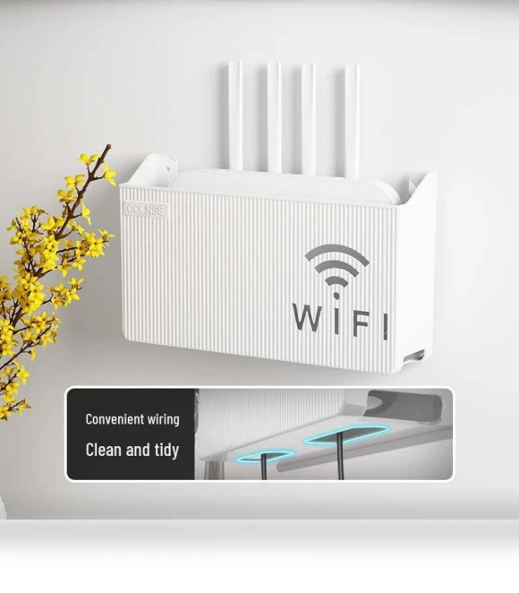 Patented Wall Mount for WiFi Router, No-Hole Storage Box — Wreath Holders, Smarter than future